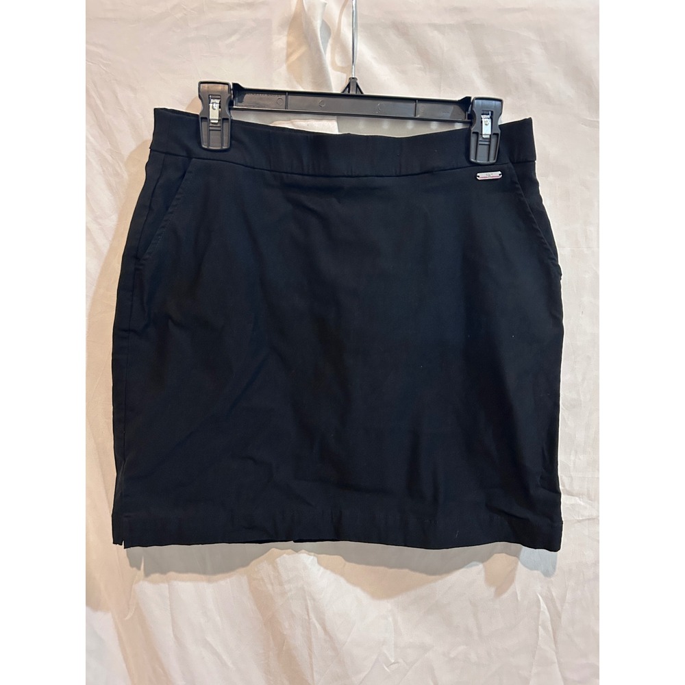 Rafaella Black Mini Skort Women's Size S Flat Front Pockets Business Casual